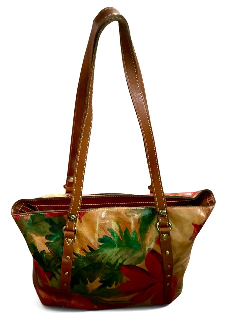 Patricia Nash Tote, Wallet And Dusty. Hand Painted, Italian Leather EUC - Picture 5 of 10